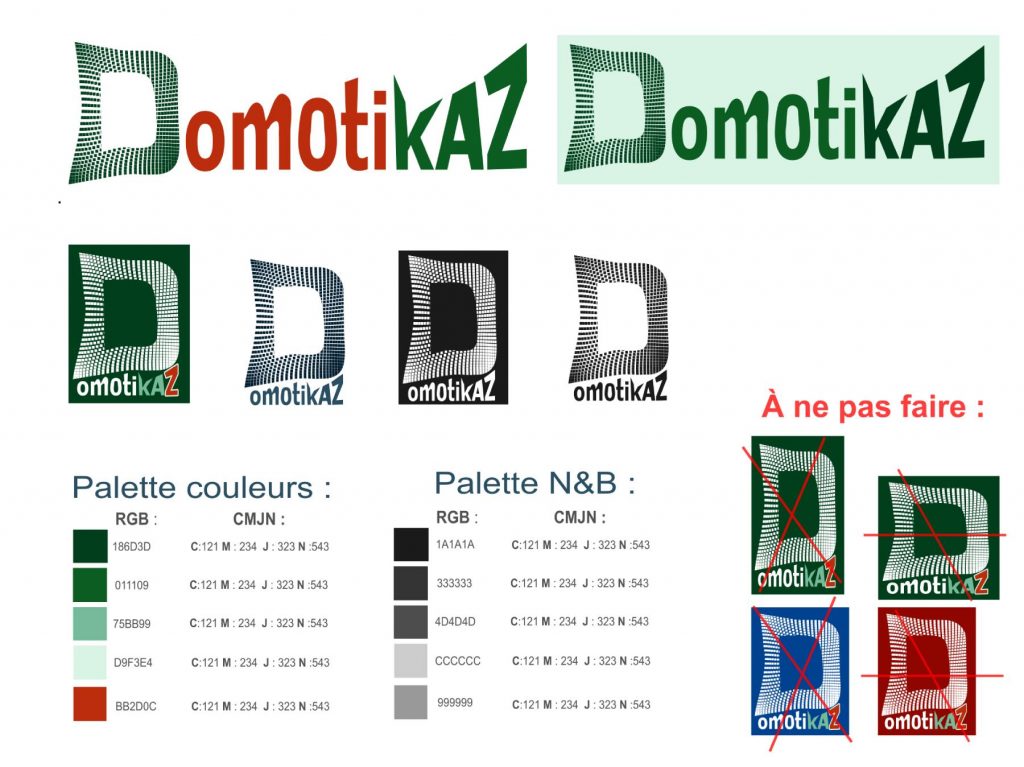 Charte graphique Domotikaz by DMR